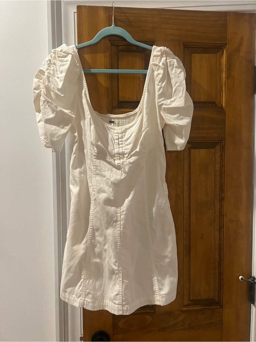 Free people cheyenne denim mini dress